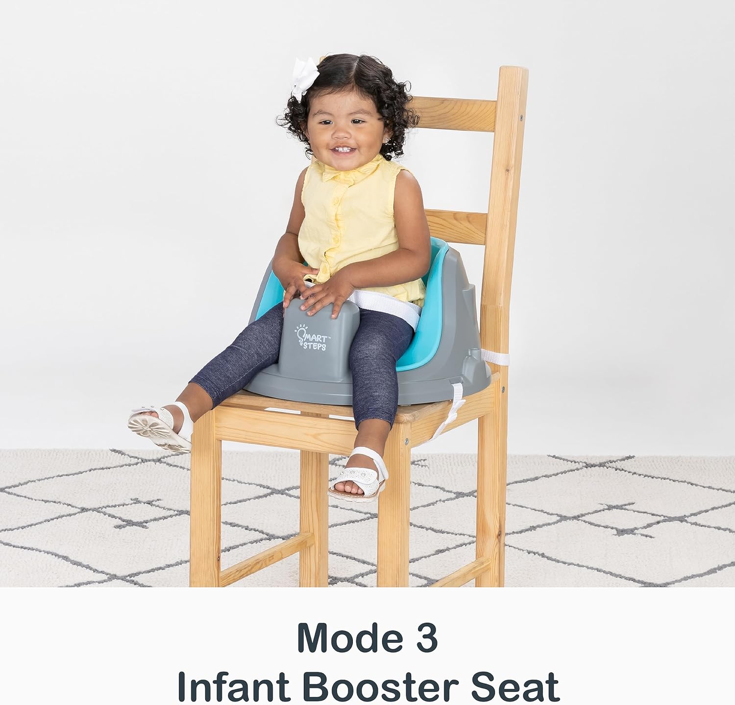 Smart Steps® Explore N’ Play 5-in-1 Activity to Booster Seat, Blue Safari Fun