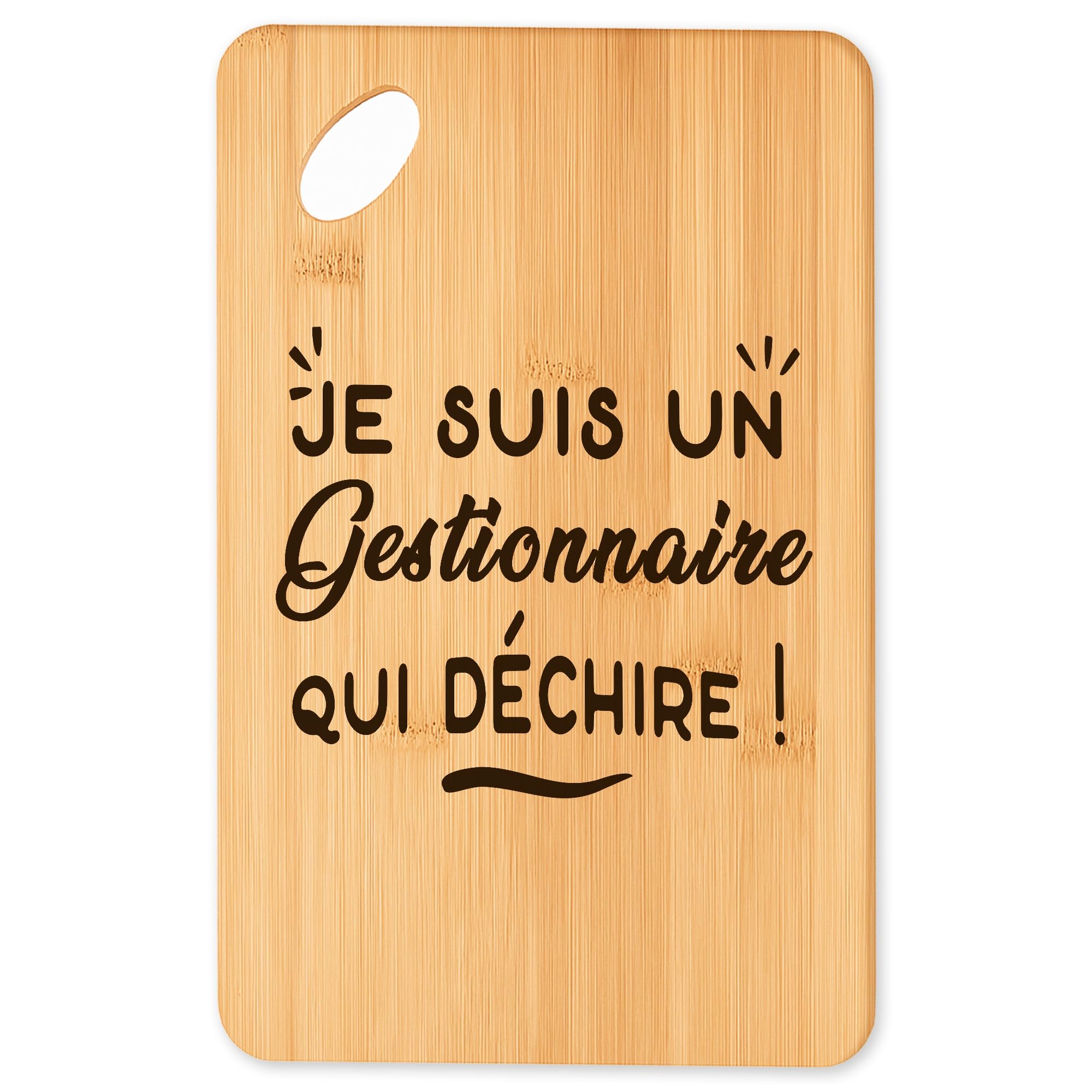 Planche à découper bambou avec plateau apéro pour cuisine et barbecue