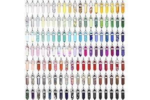 Jexine 130-Piece DIY Crystal Pendants