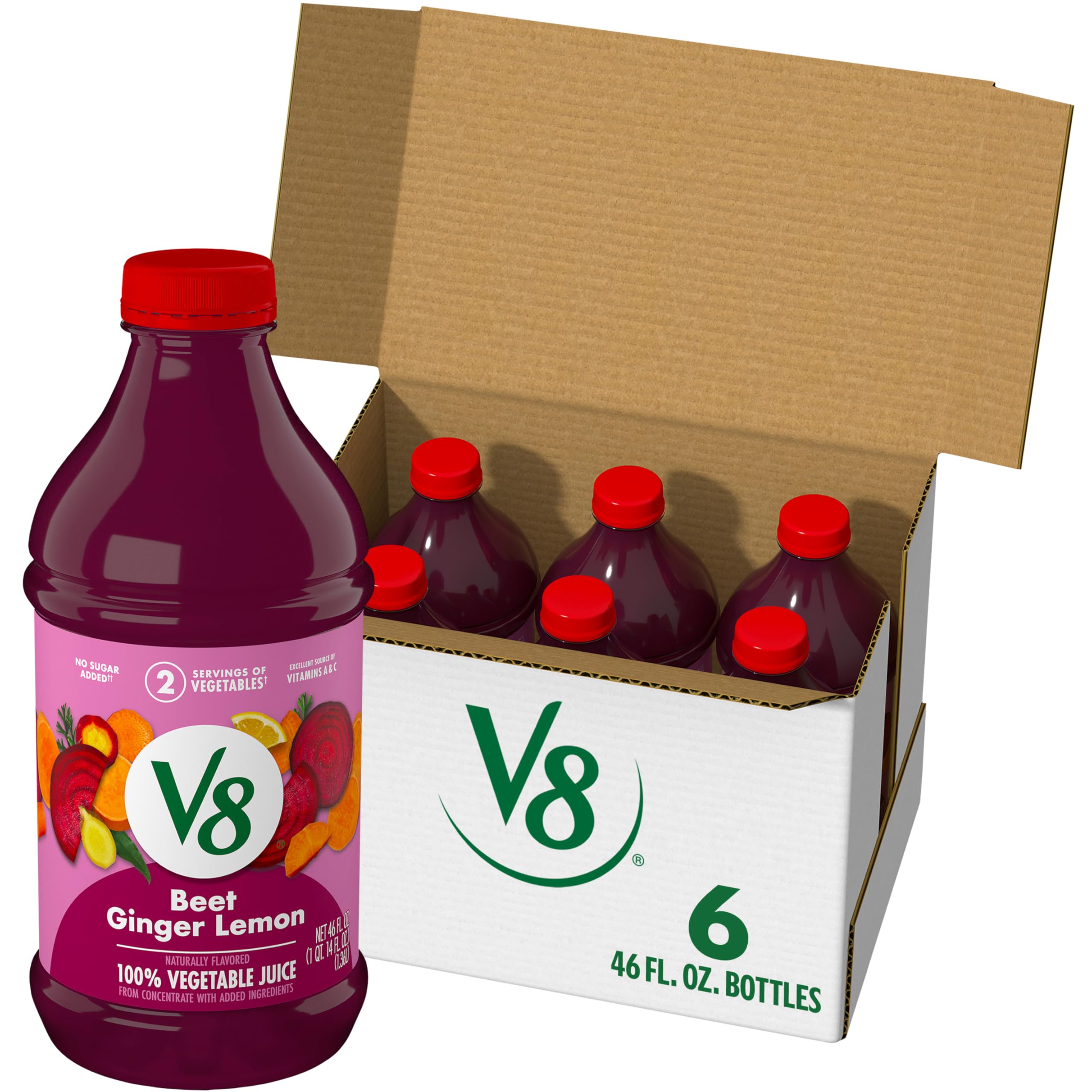Juice=Juice ウーロン茶 8本セット Amazon.com: V8 Beet Ginger Lemon 100% Vegetable Juice, Naturally