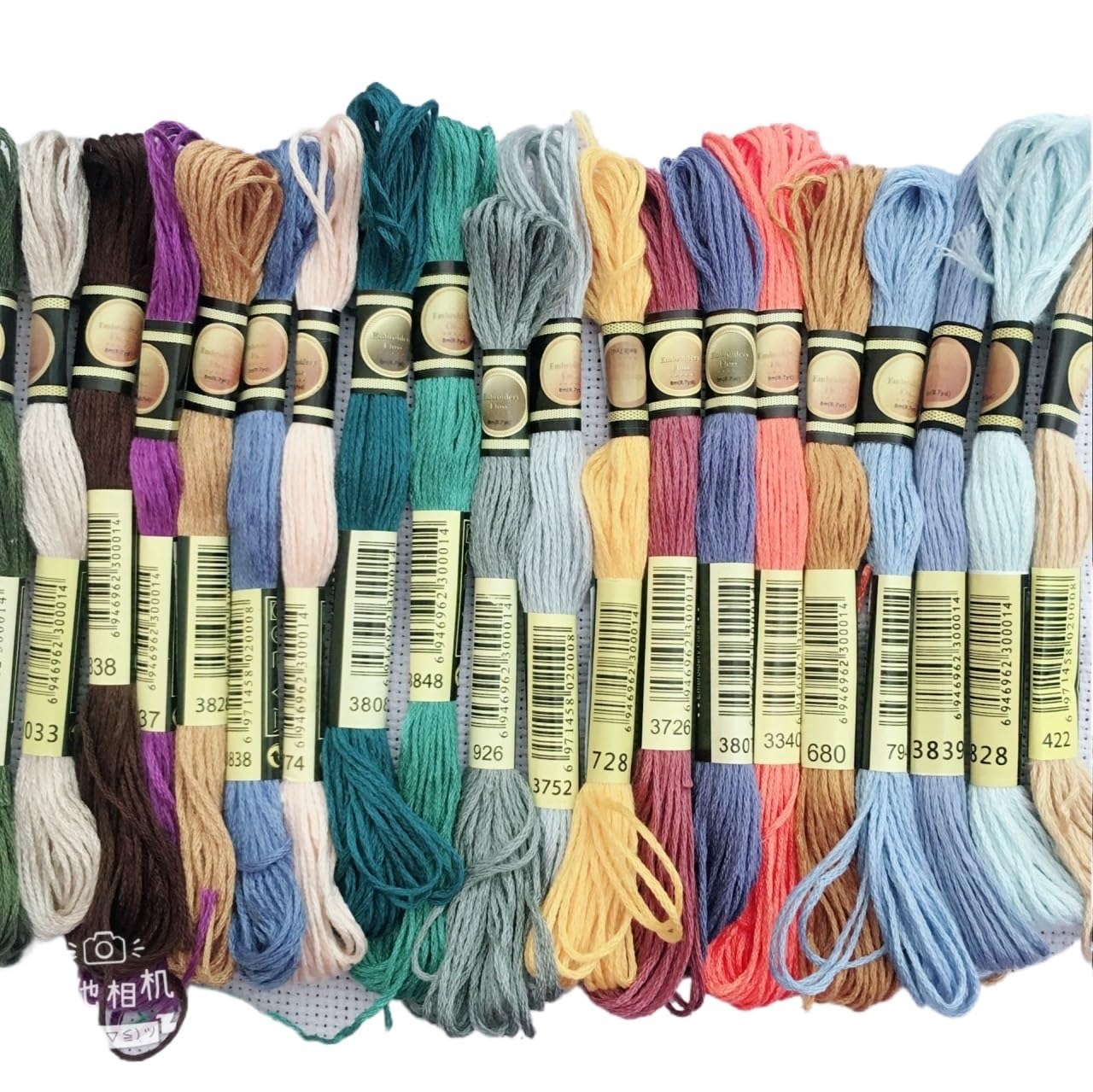 CHENJIAHAO Filo Da Ricamo 10/20/50/100/150 Punto de Cruz Hilo de Bordar de algodón ovillos de Costura Artesanal Fili per Braccialetti(200colors)