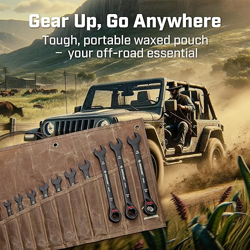 Miniatura 7 de Bolsa de herramientas, bolsa de almacenamiento enrollable para herramientas manuales y llaves