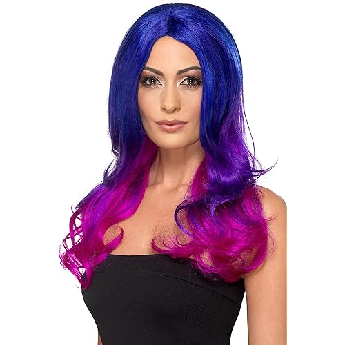 Smiffys Fashion Ombre Wig, Wavy, Long Size: One Size