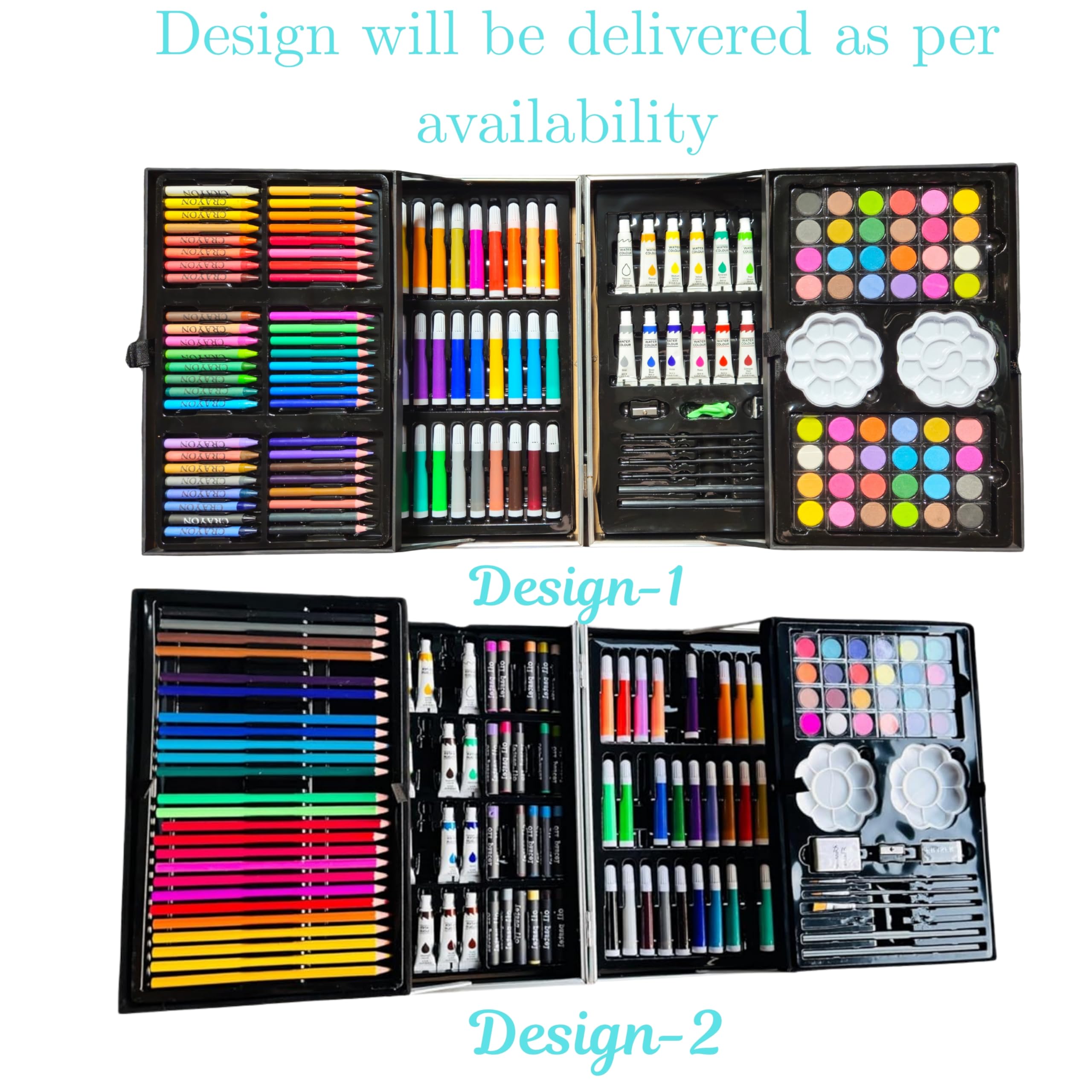 Kitchen Bloom Art Kit Space Art & Craft Professional Art Set, 145 Pieces, Drawing Kit with Colour Pencils, Oil Pastels, Paint Brushes Moon and Astonaut Fantasy Art kit for Boys Perfect Git Set 1