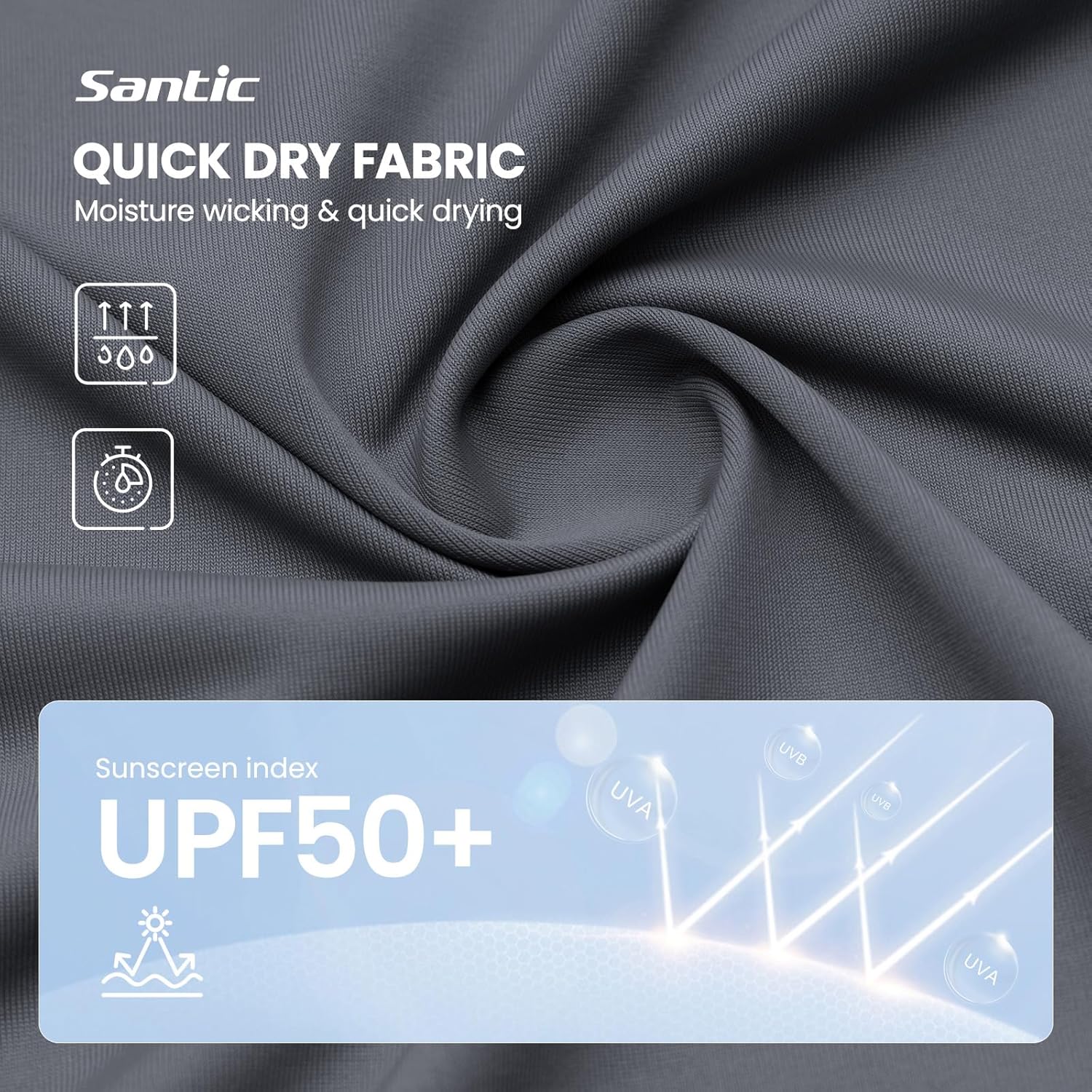 Santic Men's Cycling Jersey Long Sleeve Pro Road Bike Shirt Full Zipper UPF 50+ MTB Jersey with Pockets - Image 5