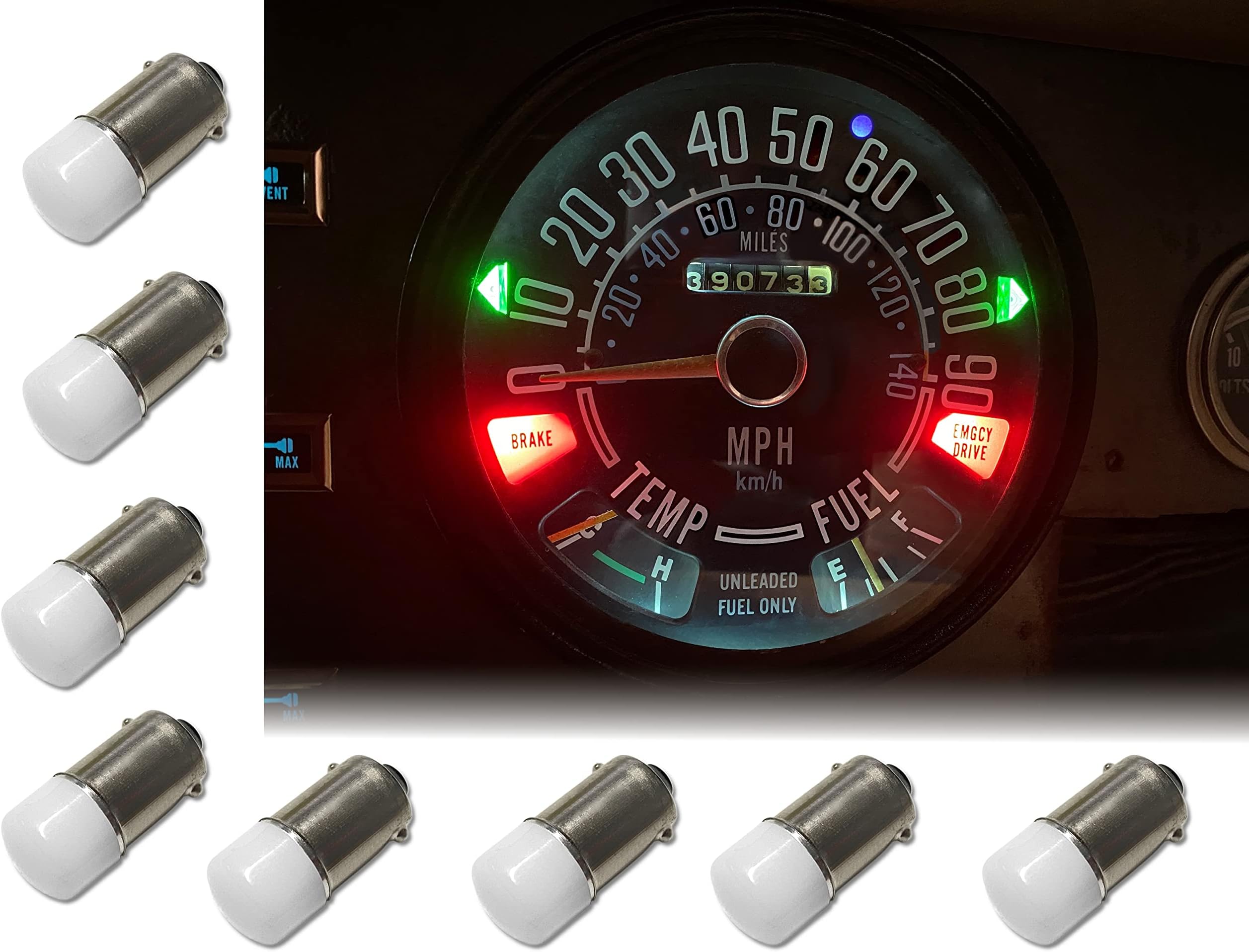 AeroLites Speedometer Cluster LED Light Bulb Retrofit Kit