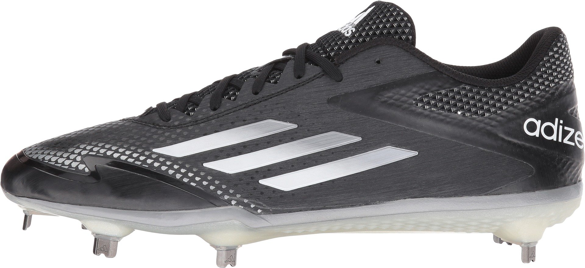 adidas Mens Adizero Afterburner 2.0 Black/Tech Grey Metallic/White Sneaker 8 D (M)