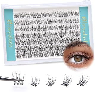 Natural Cluster Lashes False Eyelashes C Curl Cluster Lashes Natural Wispy Lash Clusters 10~13mm Individual Eyelashes Natural 84pcs Eyelash Clusters Lash Individual DIY at Home by Obeyalash