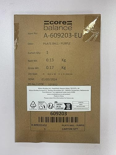 Miniatura 8 de Pelota de pilates de 9 pulgadas antiestallido, bola de núcleo con tubo de inflado, mini pelota de pilates para terapia física, pequeña pelota de