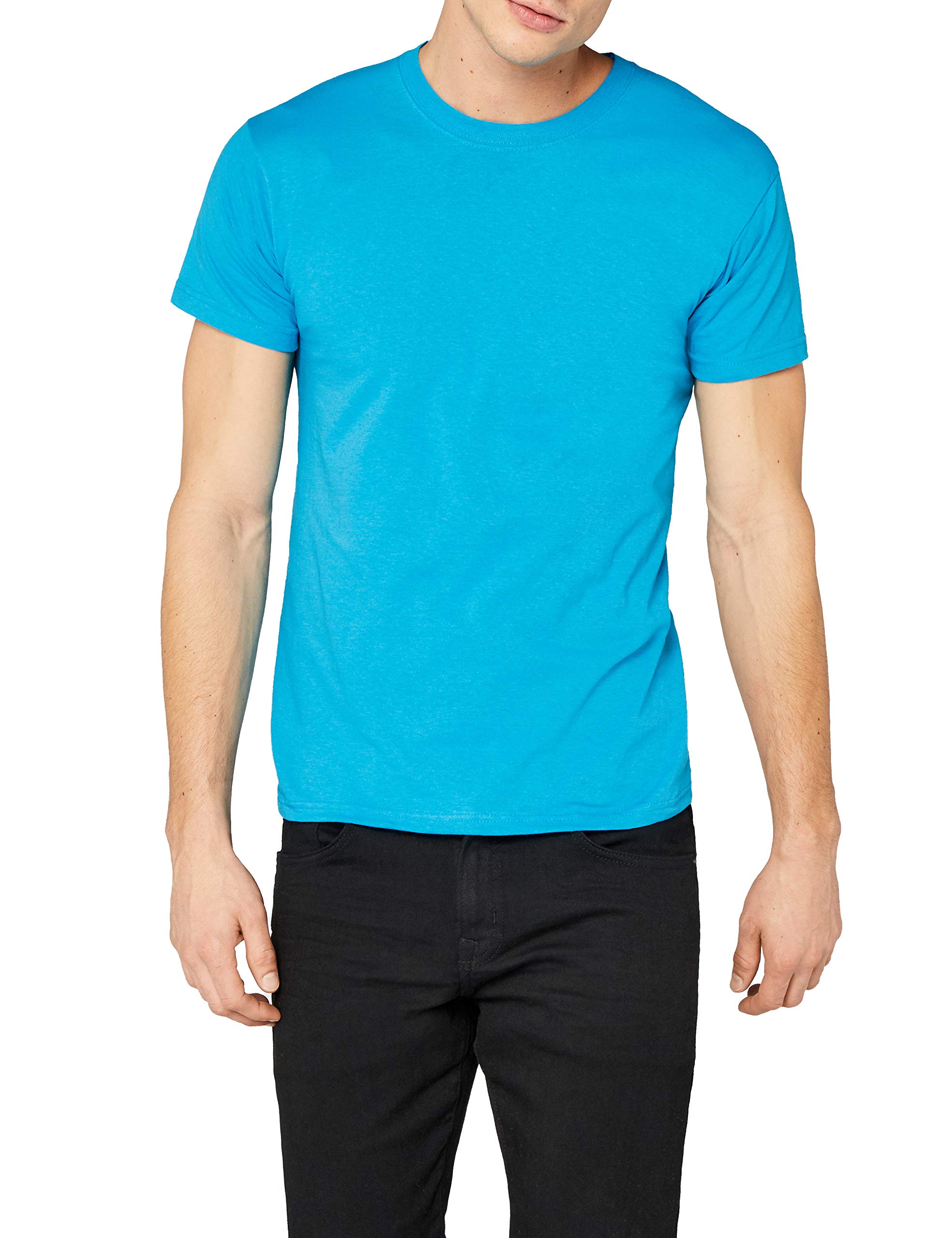 Fruit of the LoomMen's Original T. T-Shirt, Azure, MediumOEKO-TEX STANDARD 100