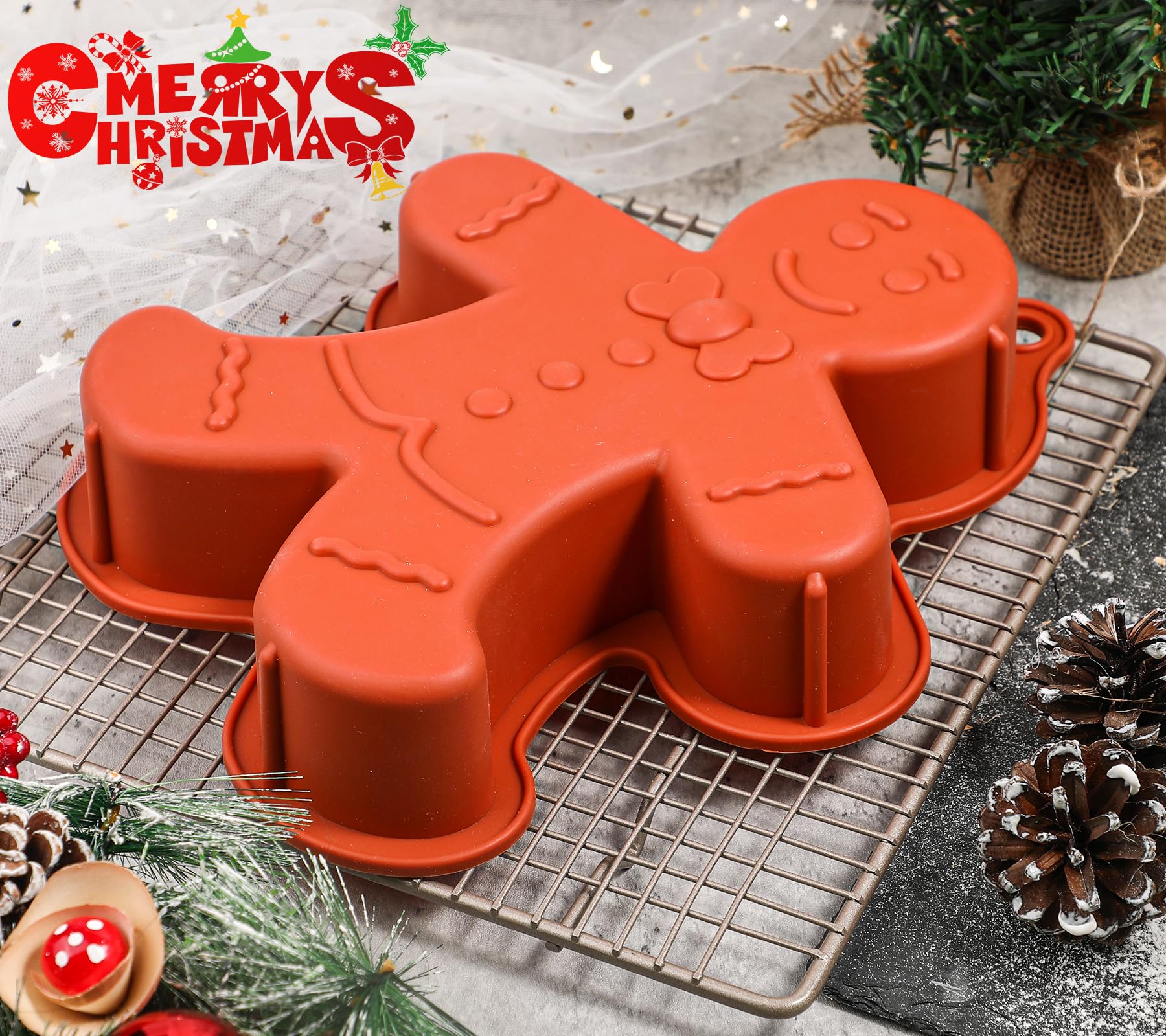 2x Weihnachts Silikonformen - 12 Motive Für Plätzchen, Schokolade & Seife