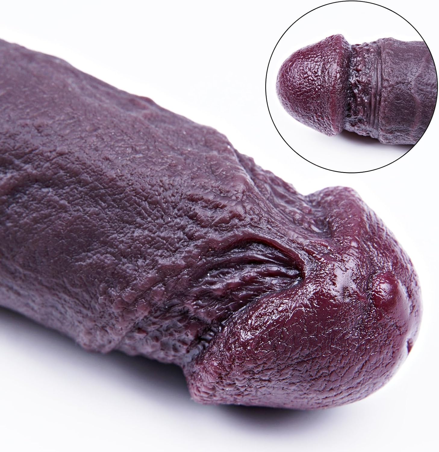 19.7*1.7" Huge Long Double Dildo Thick Realistic Anal Dildo Silicone Black