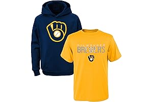 Milwaukee Brewers Boys' Sweatshirt and T-Shirt Two-Pack