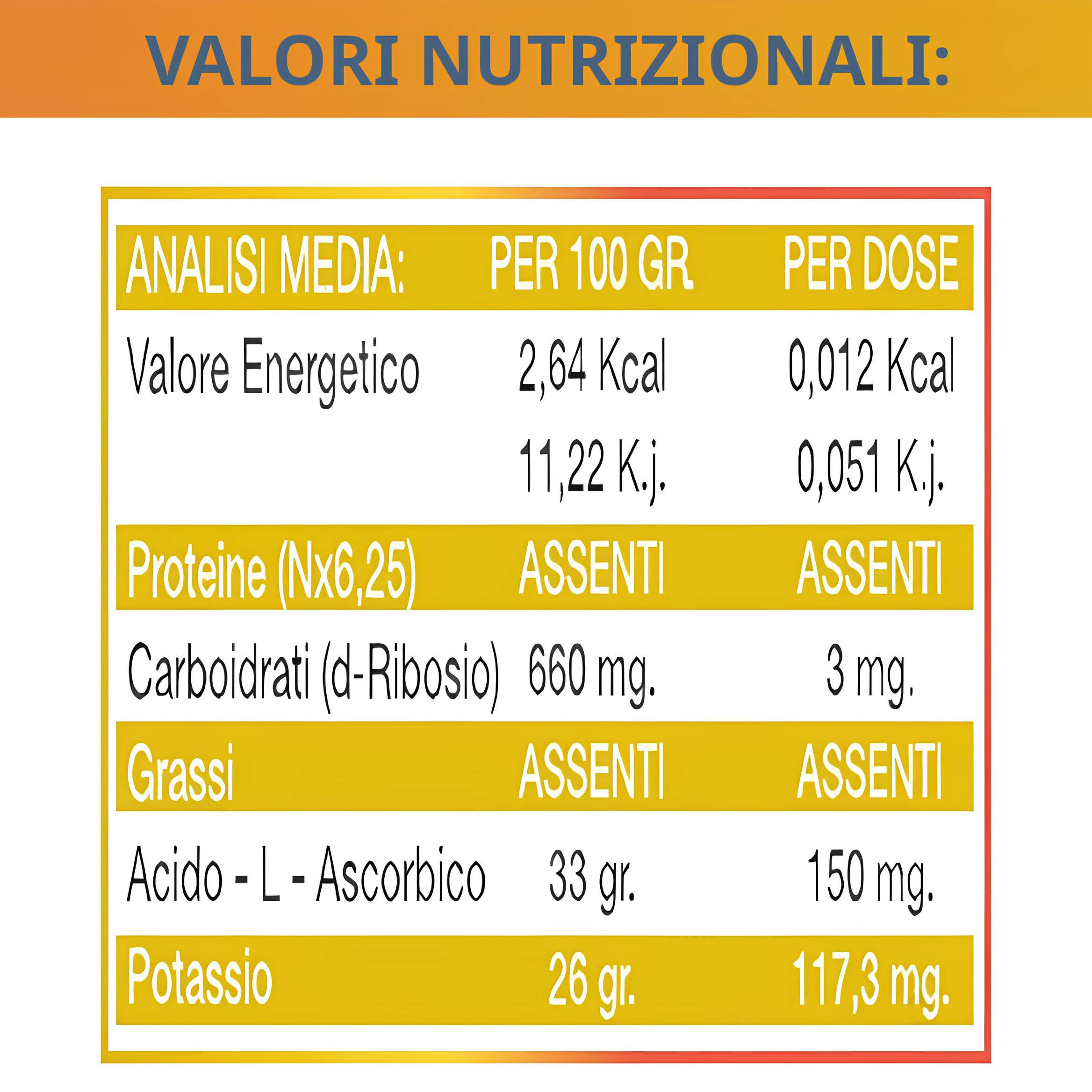 Nike RCK ® Ascorbato di Potassio con D-Ribosio 100 dosi, integratore stanchezza con bicarbonato di potassio e vitamina c per il rinforzo delle difese immunitarie adulti completo di vitamine e minerali