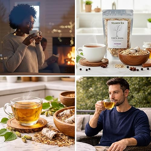 Miniatura 7 de Nelson's Tea - Corteza de abedul, (Betula alba), cortado y tamizado - 1 oz.