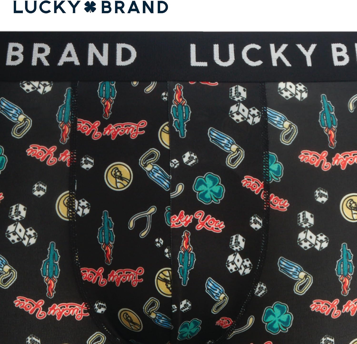 Lucky Brand Mens Boxer Briefs - 7 Pack Soft Stretch Boxer Briefs for Men, Tag-Free Mens Underwear with Pouch, 6” Inseam
