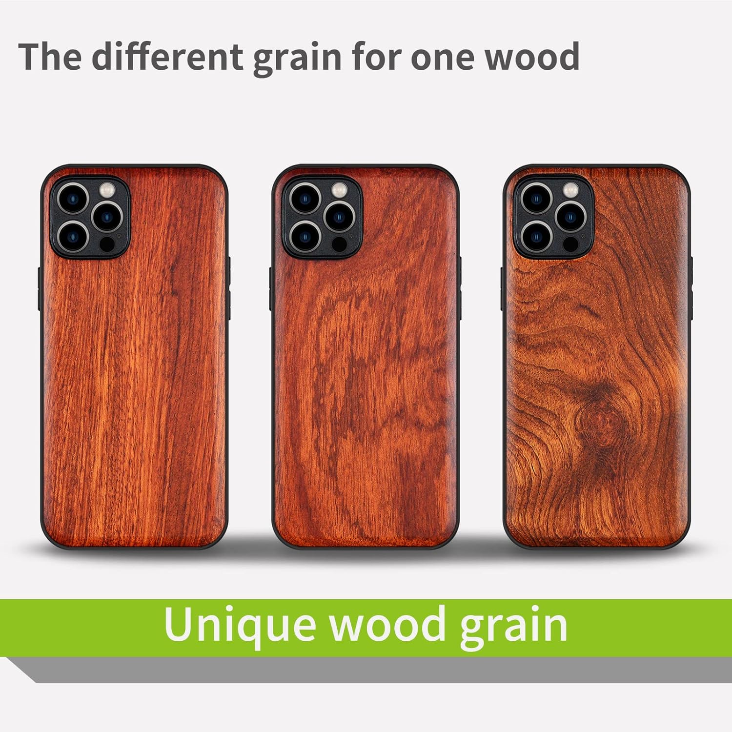 Carveit Magnetic Wood Case for iPhone 12 Pro Max Case MagSafe [Hard Real Wood & Soft TPU] Shockproof Hybrid Protective Cover Unique & Classy Wooden 12 Pro Max Case Compatible with MagSafe (Rosy) - Image 6