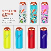 Vista 7 de Botella de agua Gatorade para niños Rookie Metal, de 12 onzas, botella de acero inoxidable, botella de doble pared con aislamiento, aislada al