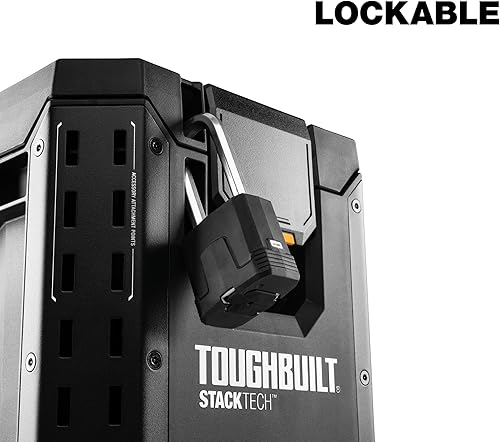 Miniatura 9 de ToughBuilt StackTech - Caja de herramientas compacta con cerradura y bandeja extraíble
