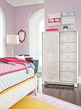 Amazon.com: Signature Design by Ashley Paxberry Boho 5 Drawer