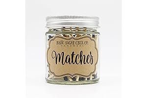 Black Tip Matches In A Glass Jar: Enhance Ambiance with Style