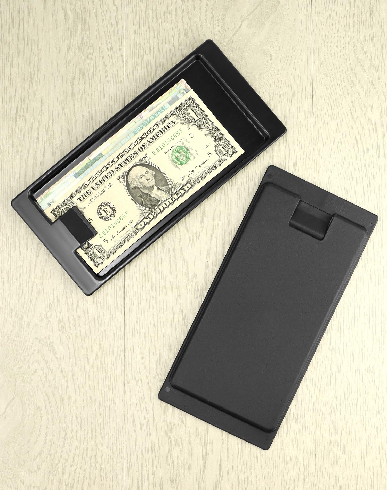 QWORK Soportes negros para cheques, 36 bandejas de presentación de cheques, soporte de punta de cheques para recibos, dinero en efectivo, tarjetas de crédito, utilizado en restaurantes, cafeterías