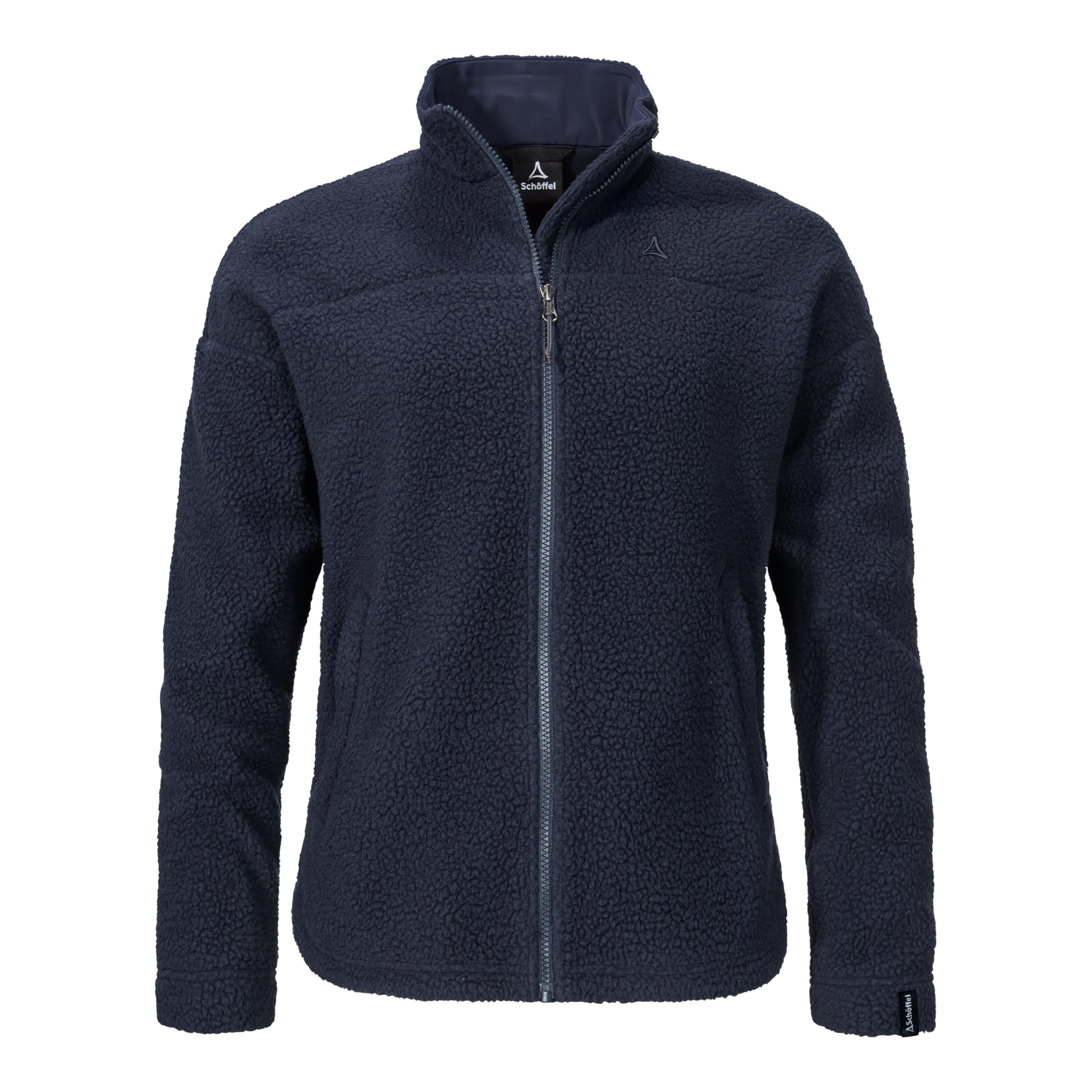 Schöffel Damen CIRC Fleece Jk Style Purga WMS, kreislauffähige Fleecejacke aus kuscheligem Sherpa Fleece, wärmende, schnell trocknende Outdoor Jacke mit fast 100% Recyclingfähigkeit