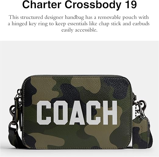 Amazon | コーチ チャータークロスボディ 19 迷彩プリントグラフィック