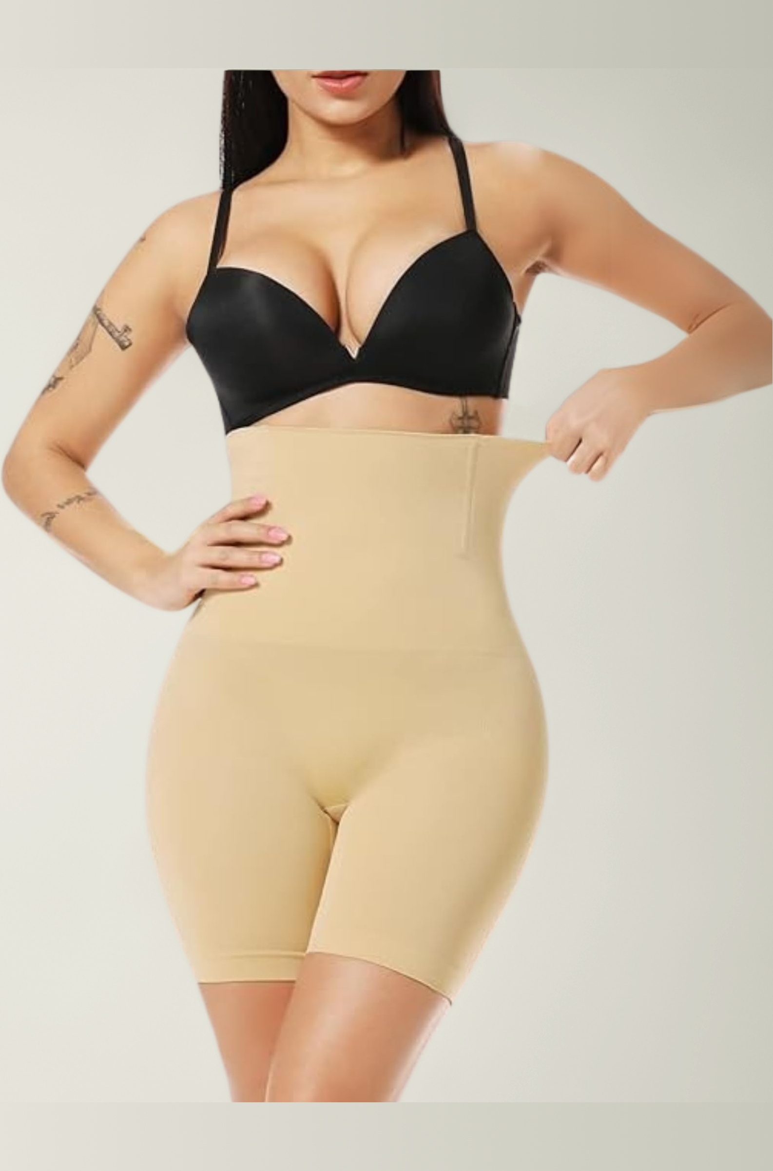 Slim Belt for Women Belly Fat Elastic Waist Shaper for Weight and Fat Belly, Tummy Reduction Belt for After Delivery, Slimming Tummy Fat Waist Shape Wear and HIPS Trainer (Beige)