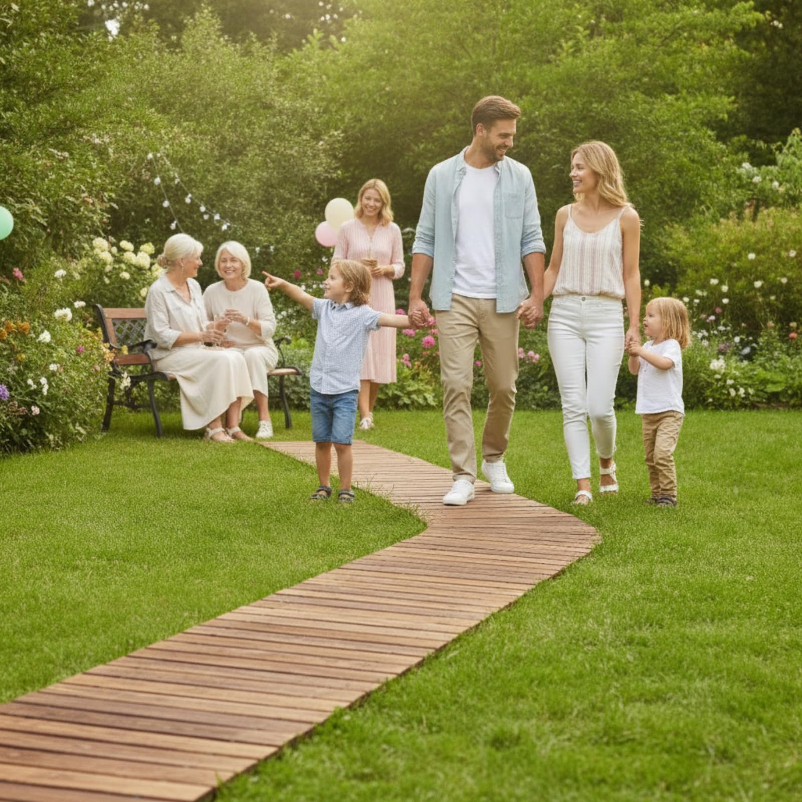 Ausrollbarer Garten flexibel Garten aus rollbar Roll für Hobbygärtner, Gartenliebhaber, Garten, Rasen, Hochzeit, 4FT