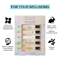 Vista 166 de Pacifica Beauty, Wanderlust - Juego de prueba de perfume en aerosol, vainilla isla, 5 aromas, juego de regalo de muestra de fragancia, aceites