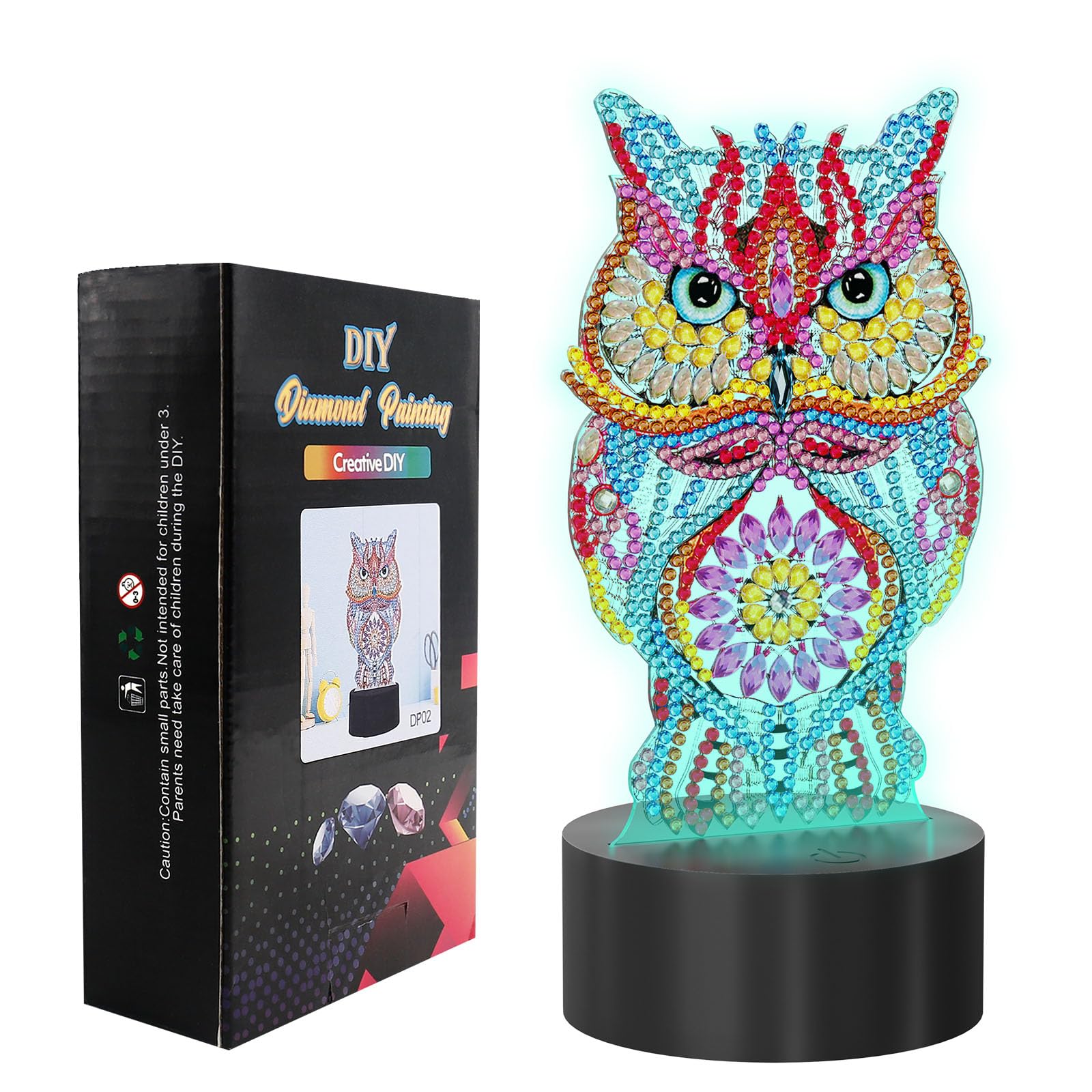 Highttoy Einhorn Spiegel Lampe 2in1 - DIY Bastelset Für Mädchen Ab 7 Jahren