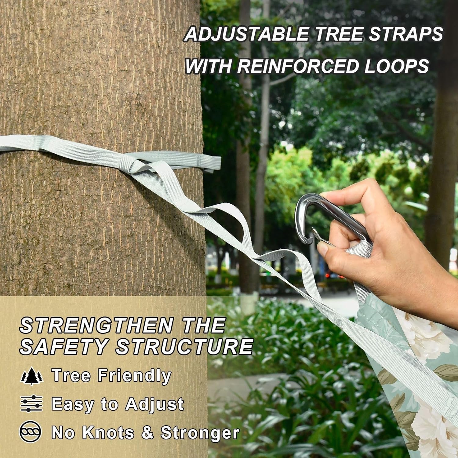 Peony Mint Green_72730 Camping Hammocks Cloth Hammock for Indoor Outdoor Patio