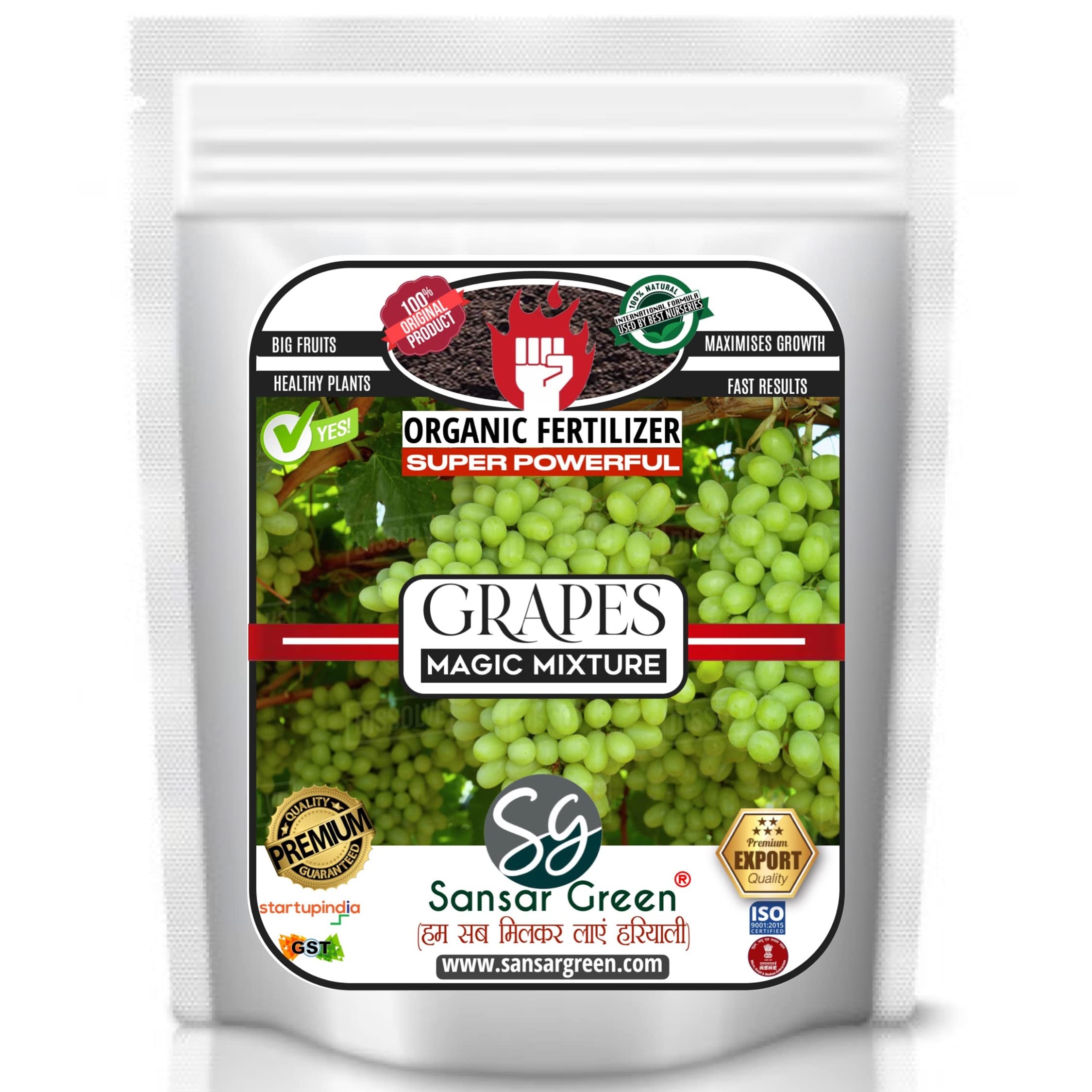 Sansar Green® Grapes Magic Mixture, Essential Super Powerful Organic Fertilizer for Grapes Plants with ++ Growth Booster and Active Micro Organism. (400 gm) (B09B3SM61D) Amazon Price History, Amazon Price Tracker