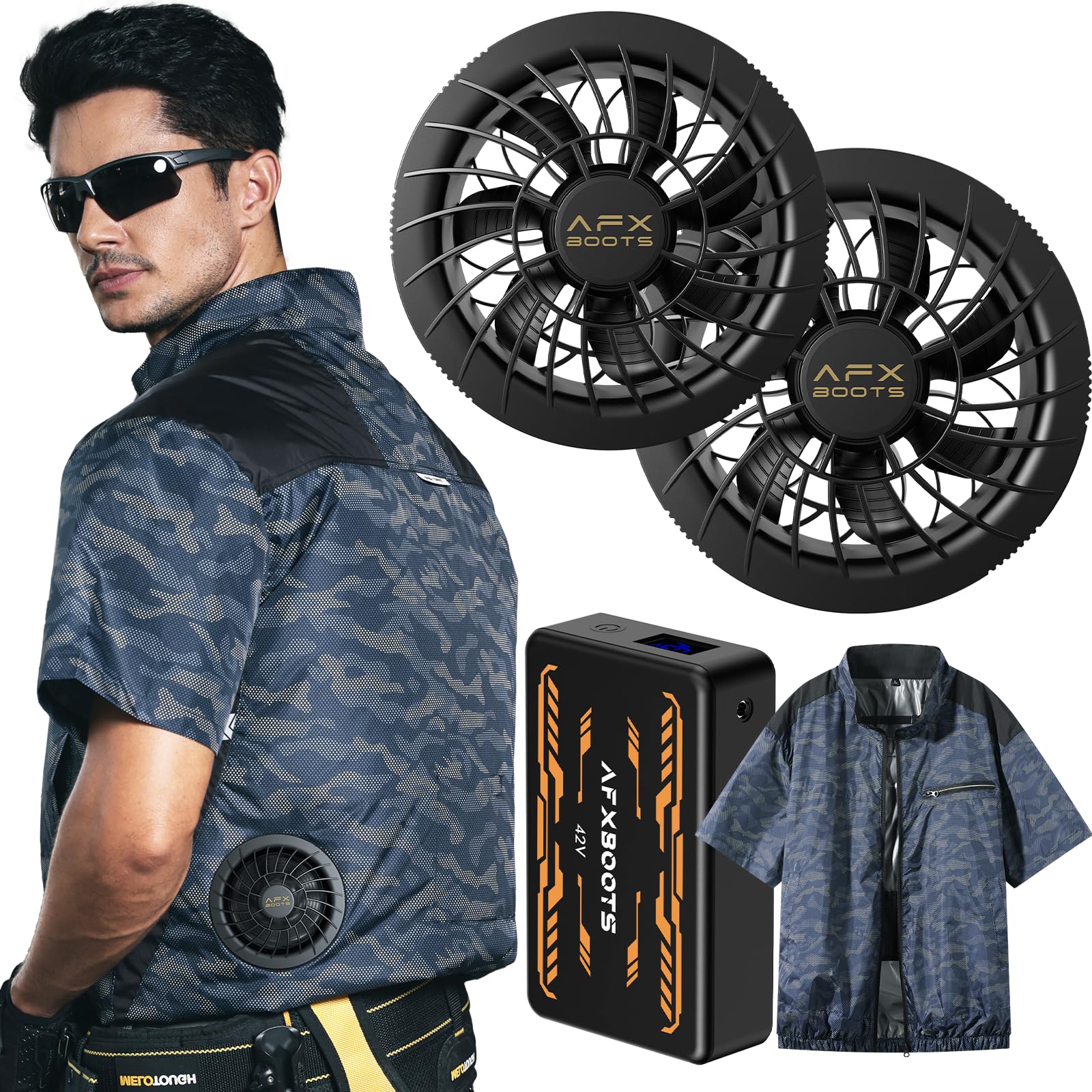 Amazon.co.jp: [LABWIND] ファン付きベスト【業界最強42V 192L/S