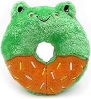Vista 4 de ZippyPaws - Mini Donutz - Juguete de peluche chirriante sin relleno para perros - Arándano