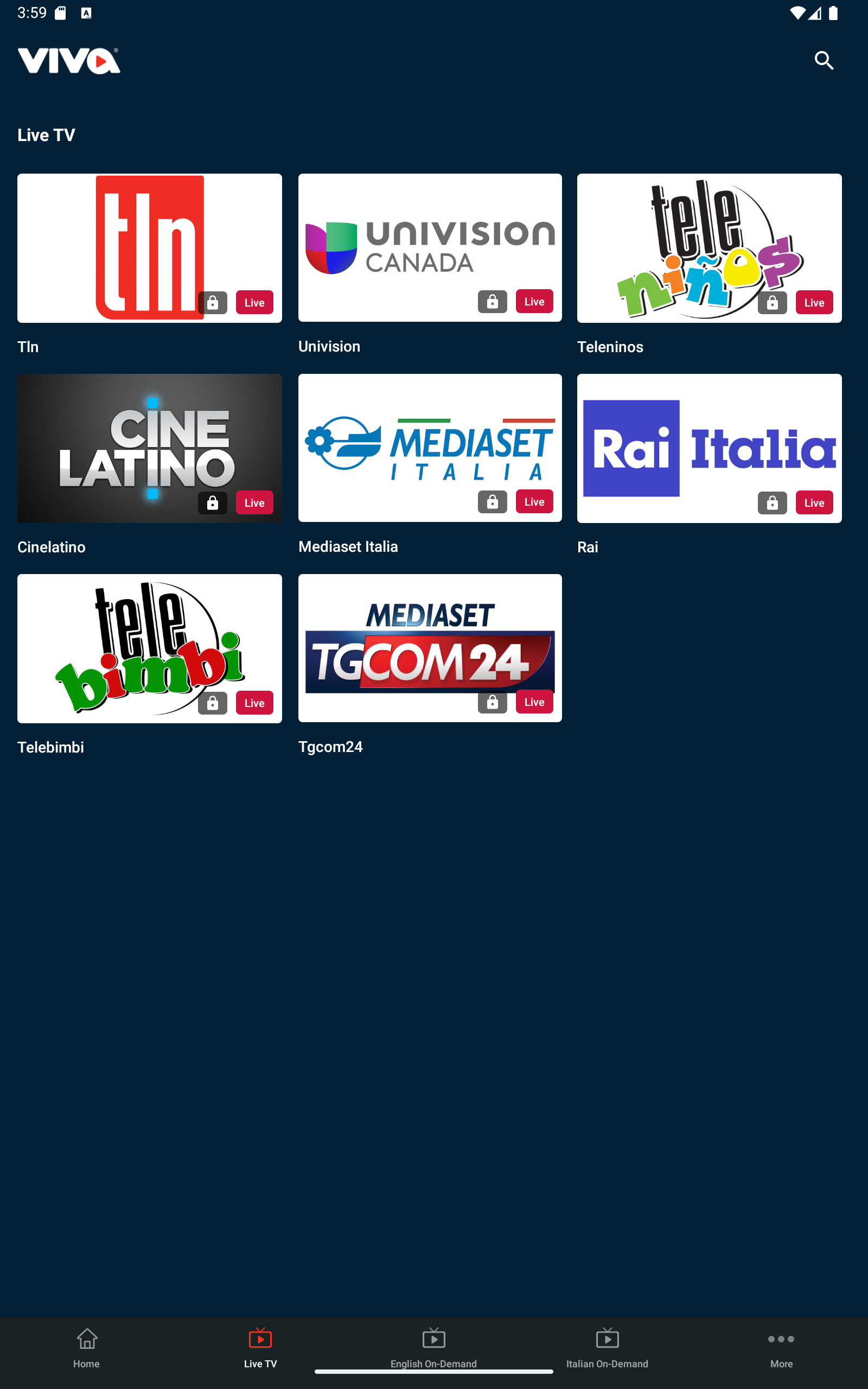 VIVA Streaming TV App on Amazon Appstore
