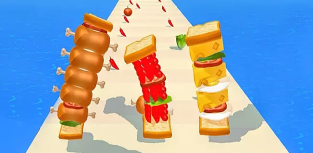 Sandwich Runner - Sandwich Stack Run - Sandwich Stack Runner - Run ...