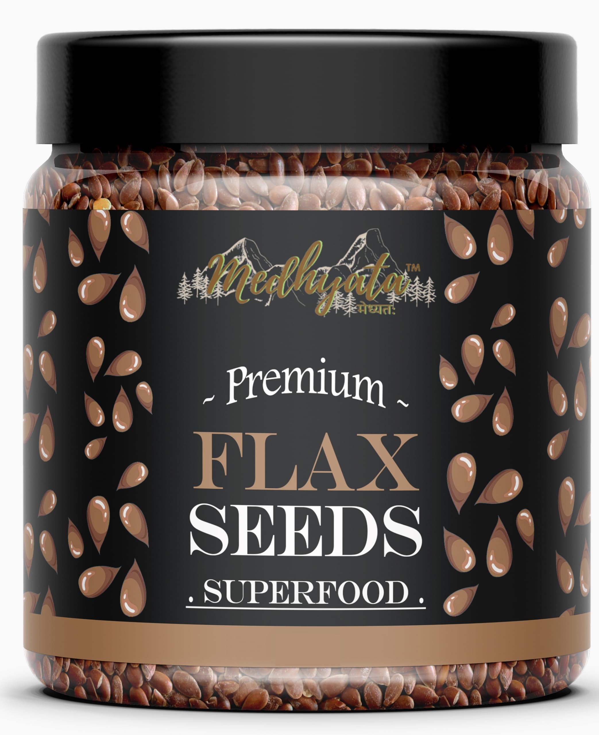 Medhyata Organic Raw & Unroasted Alsi Flax Seeds - Seeds for Hair Growth Seeds for Eating | Rich in Omega 3 Fatty Acids, Magnesium, Phosphorus & Protein | Source of Iron & Dietary Fibre (250) (B0D53ZHH6G) Amazon Price History, Amazon Price Tracker