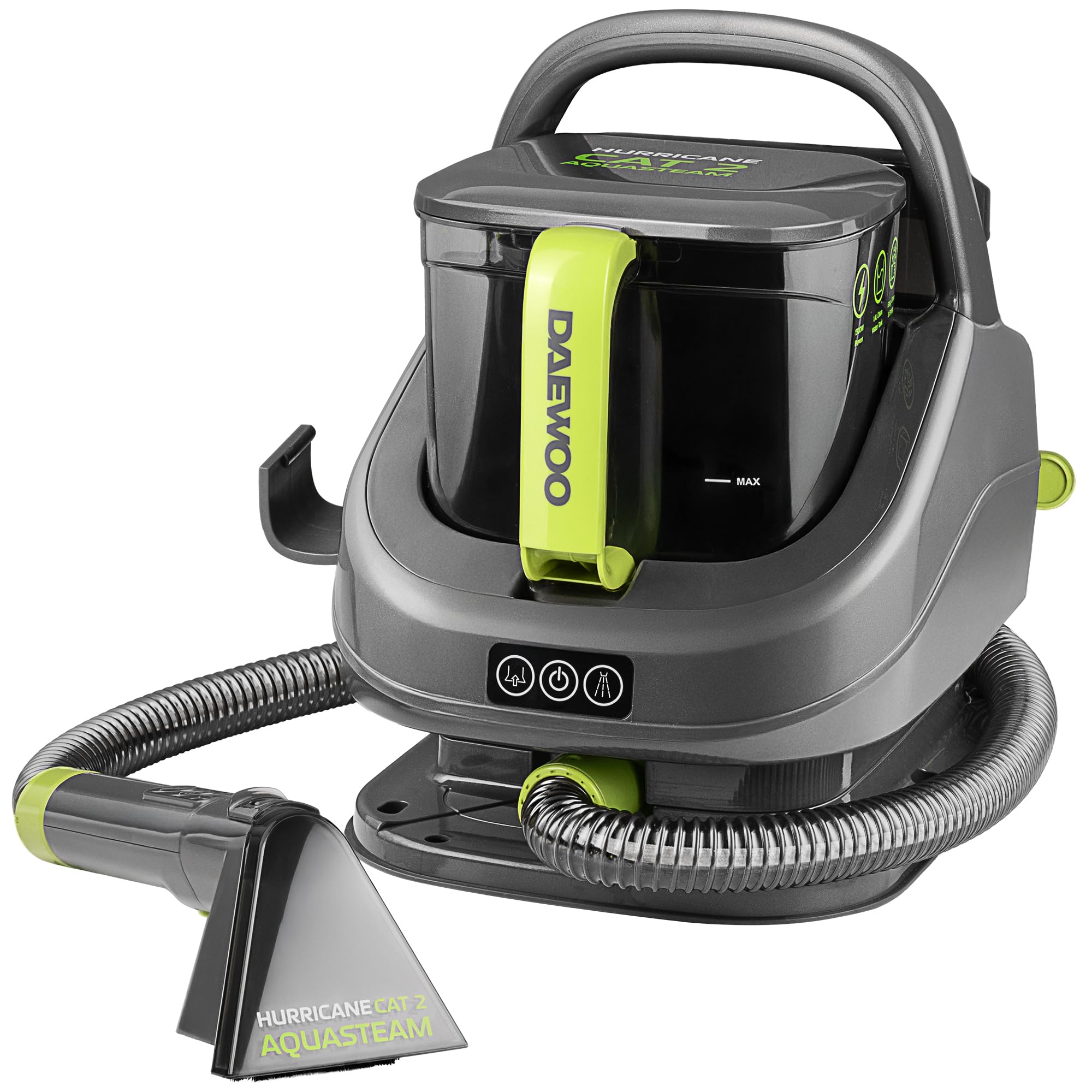 Daewoo Unisex Grey 'Aquasteam' Upholstery Steam Cleaner Spot Washer Carpet Stain Remover In