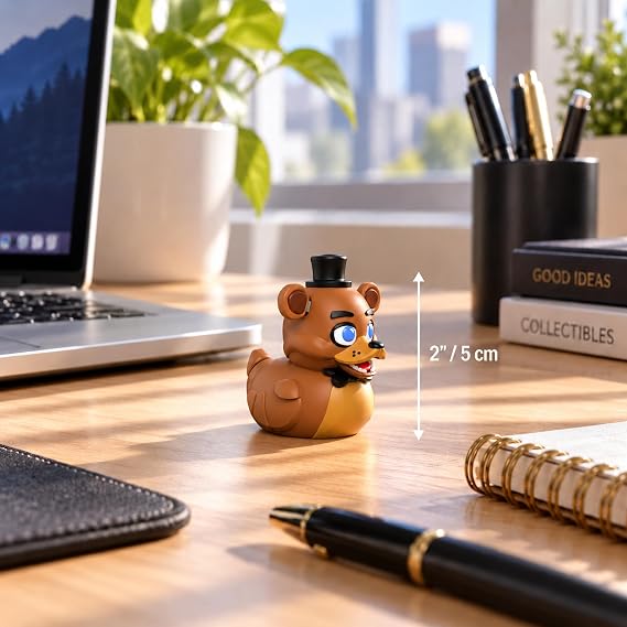 TUBBZ: FNAF - Freddy Fazbear Animatronic Bear Mini Rubber Duck 5 cm