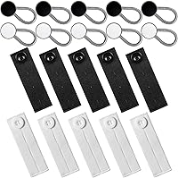 Vista 1 de 20 Pcs Extender Button Set Includes Elastic Waist Button and Comfy Collar Extender for Clothing Supplies