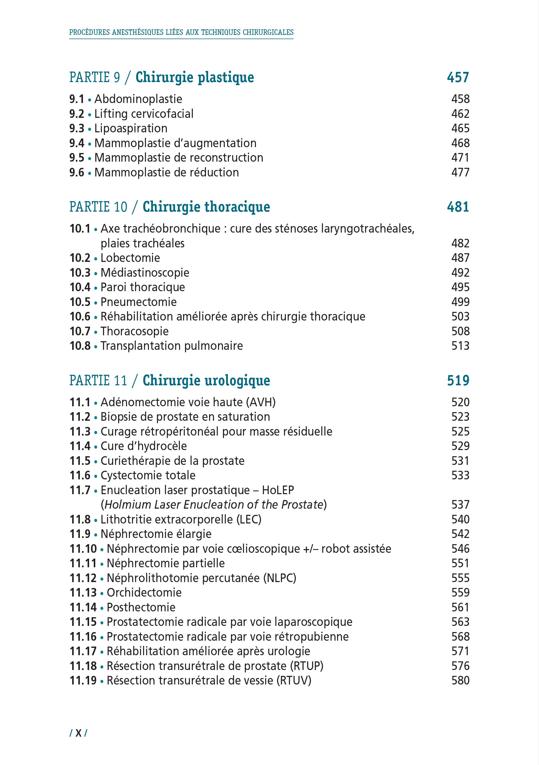 Procédures anesthésiques liées aux techniques chirurgicales: Volume 1