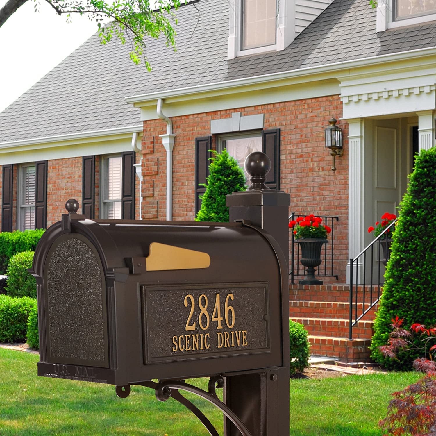 thumbnail image 2 of Mail Boss 7506 Mail Manager Locking Security Mailbox, Black - Security 2 of 9