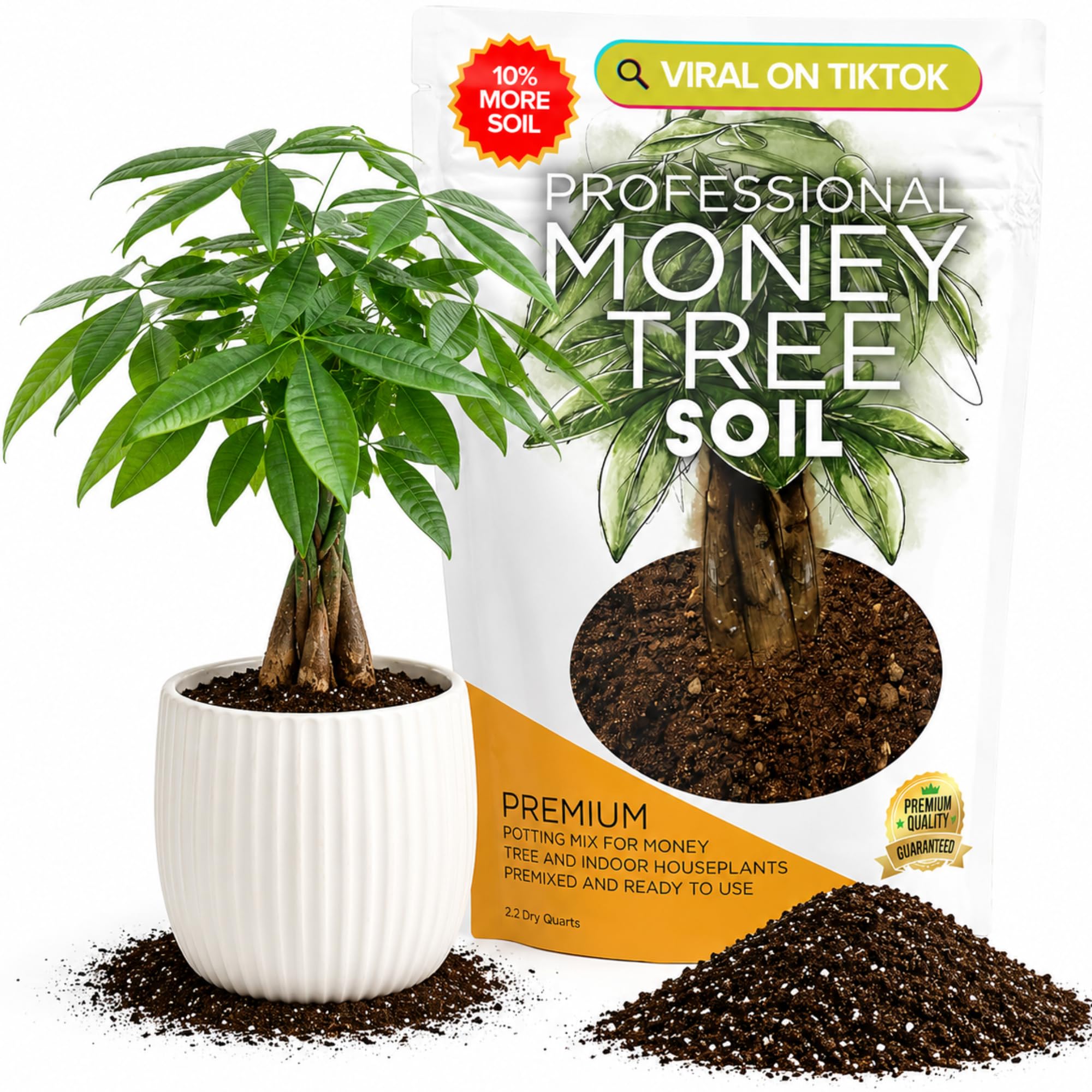 Leaves and Soul Professional Money Tree Soil Mix 2.2qt