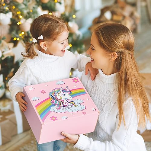 Miniatura 9 de Regalos de unicornio para niñas de 4 a 6, 7, 8, 9 y 10 años, regalos de cumpleaños de San Valentín con manta que brilla en la oscuridad, juguetes