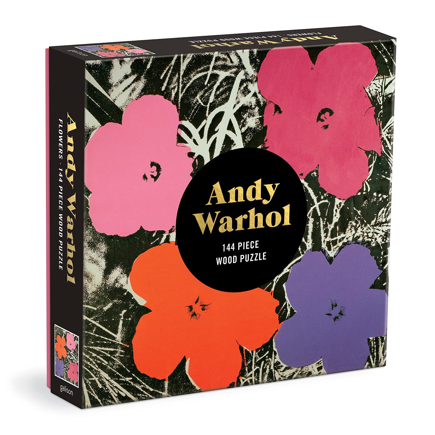 GalisonAndy Warhol Flowers 144 Piece Wood Puzzle