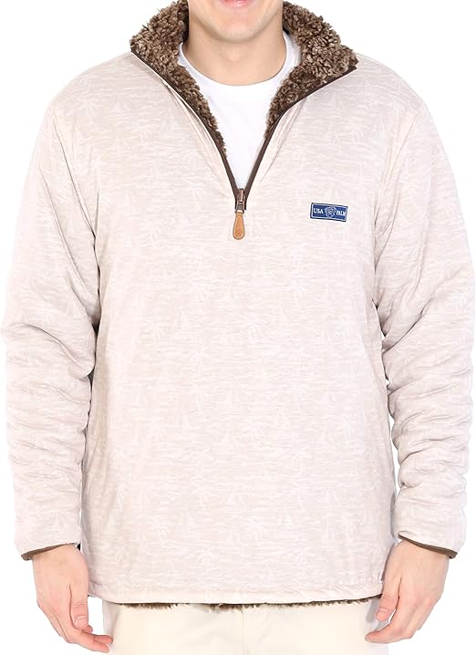 reversible sherpa pullover