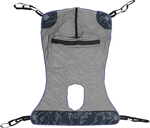 FSUHHIAD Eslinga de elevación universal de cuerpo completo con apertura de tocador eslingas grandes de malla de poliéster para elevadores de