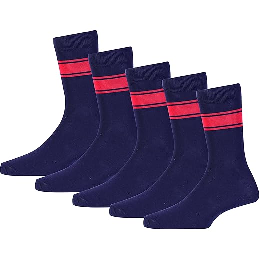 KV School Cotton Socks Pack of 5 Pairs Navy Blue